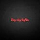 big city lights' neon sign