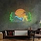 Winter Relaxation Led Neon Acrylic Artwork