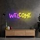 Welcome Led Neon Sign Light Pop Art