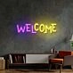 Welcome Led Neon Sign Light Pop Art