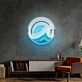Wave Circle Led Neon Acrylic Artwork