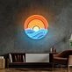 Sunset On Ocean Led Neon Sign Light Pop Art