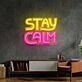 Stay Calm Led Neon Sign Light Pop Art