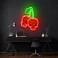 Skull Cherry Led Neon Acrylic Artwork