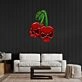 Skull Cherry Led Neon Acrylic Artwork