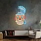 Skull Beach Led Neon Sign Light Pop Art