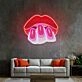 Sexy Hands On Lips Led Neon Sign Light Pop Art