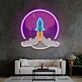 Rocket Launch Led Neon Sign Light Pop Art