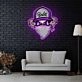 Riddler Drawing Purple Neon Sign X Acrylic Artwork