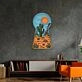 Red Desert Led Neon Acrylic Artwork