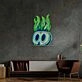 Potted Plant Skull Head Cartoon Led Neon Sign Light Pop Art