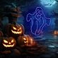 Ghost Neon Sign Halloween Holiday Party Wall