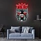 Pitbull In Crown Neon Sign X Acrylic Artwork