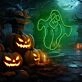 Ghost Neon Sign Halloween Holiday Party Wall