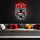 Pitbull In Crown Neon Sign X Acrylic Artwork