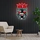 Pitbull In Crown Neon Sign X Acrylic Artwork