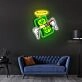 Money Floated Neon Sign X Acrylic Artwork