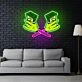 Money Cartoon Neon Sign X Acrylic Artwork