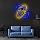 Marcus Aurelius Half Face Neon X Acrylic Artwork