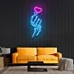 Love Hands Led Neon Acrylic Artwork