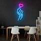 Love Hands Led Neon Acrylic Artwork