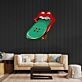 Lips Skateboard Led Neon Acrylic Artwork