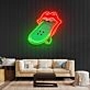 Lips Skateboard Led Neon Acrylic Artwork