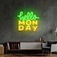 Hello Monday Led Neon Sign Light Pop Art