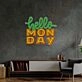 Hello Monday Led Neon Sign Light Pop Art