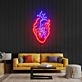 Heart Led Neon Acrylic Artwork