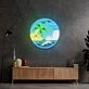 Hawaii Beach Circle Led Neon Sign Light Pop Art