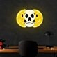 Half Skull Emoticons Neon Sign X Acrylic Artwork
