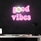 Good Vibes Neon X Acrylic Artwork