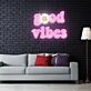 Good Vibes Neon X Acrylic Artwork