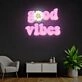 Good Vibes Neon X Acrylic Artwork