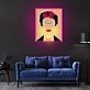 Frida Kahlo Neon X Acrylic Artwork