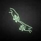 'Touch Finger' neon sign