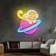 Feeline Astronaut Chilling Led Neon Sign Light Pop Art