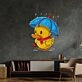 Duck Walking Under Rain Led Neon Sign Light Pop Art