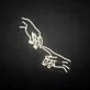 'Touch Finger' neon sign