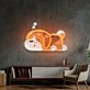 Dog Falling Asleep Led Neon Sign Light Pop Art