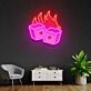 Dice Love Led Neon Acrylic Artwork