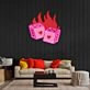 Dice Love Led Neon Acrylic Artwork