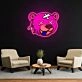 Dead Bear Cartoon Neon Sign X Acrylic Artwork
