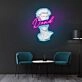 David Statue Neon Sign X Acrylic Artwork