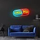 Chill Pill Neon Sign X Acrylic Artwork