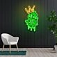 Cash Is King Neon Sign X Acrylic Artwork