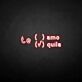 'te amo' neon sign