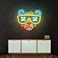 Bear Led Neon Acrylic Artwork