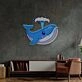 Baby Whale Spout Led Neon Sign Light Pop Art